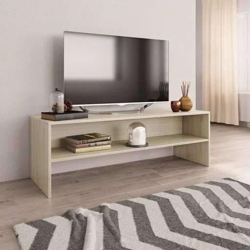 "TV cabinet 120x40x40 cm chipboard Sonoma oak image"