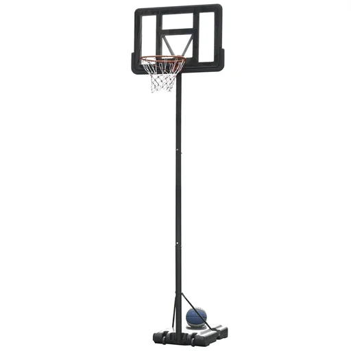 "Basketball stand portable freestanding adjustable basketball stand with two movable wheels suitable for outdoor use image"
