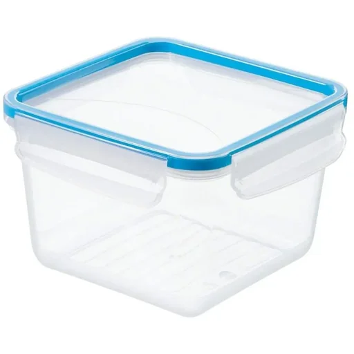 "Mehrzer - Freshness Container 1.4 Liters - Square - Click-and-Lock - Blue image"