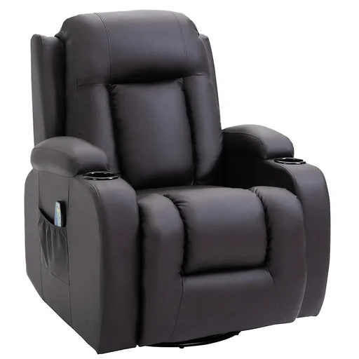 "Massage chair TV chair Relaxing chair TV chair Heat function Rocking function with remote control Reclining function Brown 85 image"