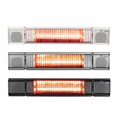 "Heat and Beat patio heater, 2000 W, white image"