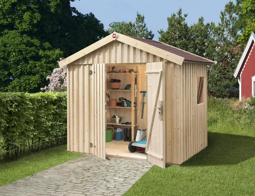 "Swedish house size 3, W 240 x D 246 cm, natural image"