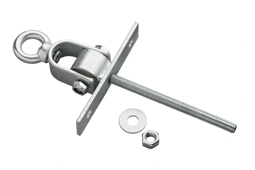 "Swing hook Safety Type with eyebolt M10, galvanized M12x160 for swings and slides image"