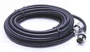 Control cable extension length 10 m, with practical screw connections, for electric construction cable winch BW 80 - 300