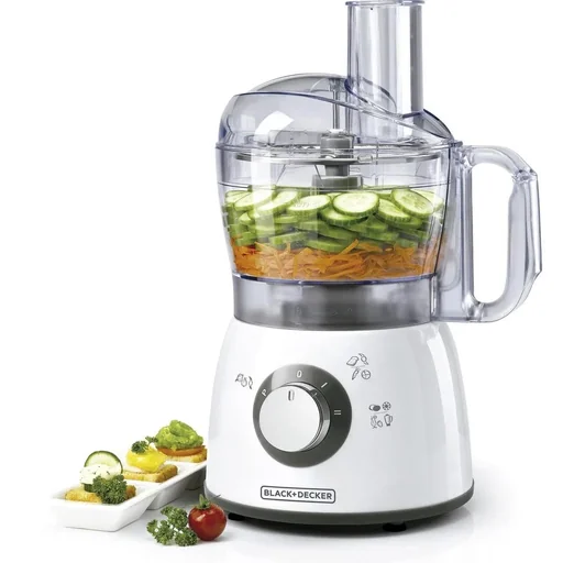 "Food processor - white - 400W - including 4 accessories image"