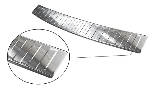 "Stainless steel loading sill protection, Mercedes B Class W245, 2005-2008, original equipment manufacturer quality, brushed, deburred edge image"