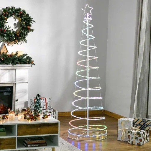 "LED spiral Christmas tree with 135 mini lights Christmas tree light tree image"