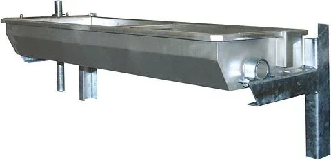 "Tilting drinker made of stainless steel for wall mounting, 1 m to 30 liters image"