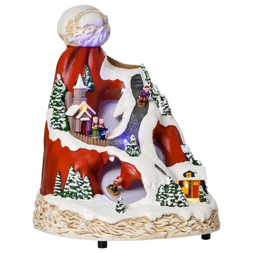 "Christmas village Christmas decoration with LED lighting Music LED multi-colored 19 x 18.5 x 24 cm image"