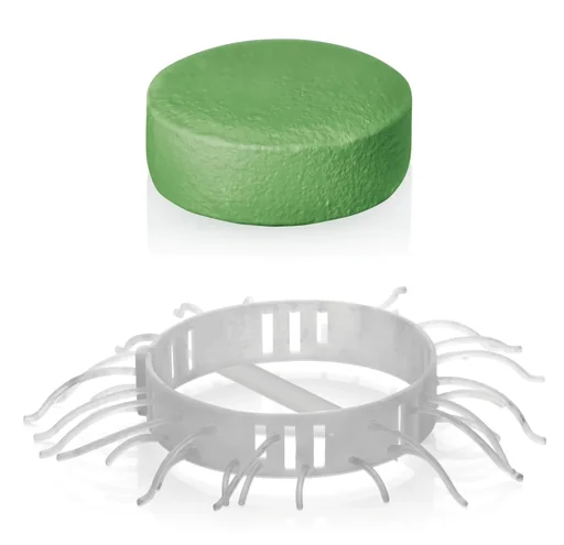 "Replacement fragrance stones for Duschfee 882354, 50g each, 4 pieces, apple-lemon image"