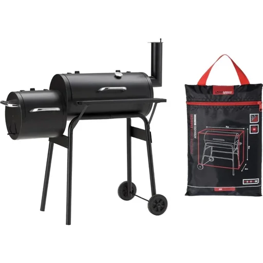 "Tennesee 100 Smoker Barbecue - black - Pro Garden BBQ - protective cover image"