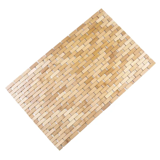 "Bamboo shower mat 80 x 50 cm image"