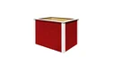 Modular raised bed, wall thickness 21 mm, red, 100 x 71 x 69 cm