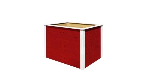 "Modular raised bed, wall thickness 21 mm, red, 100 x 71 x 69 cm image"