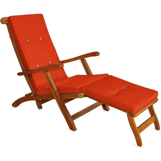 "Garden cushion - For lounger - Orange - 173x43x6cm image"