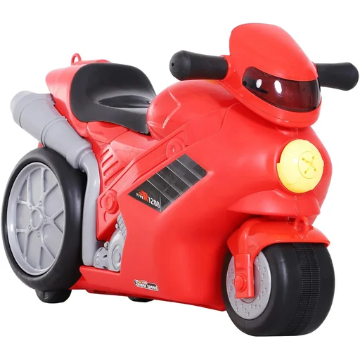 "Motorcycle hand luggage children's suitcase children's luggage with strap four-in-one suitcase sitting PP red 52 x 25 x 34 cm image"