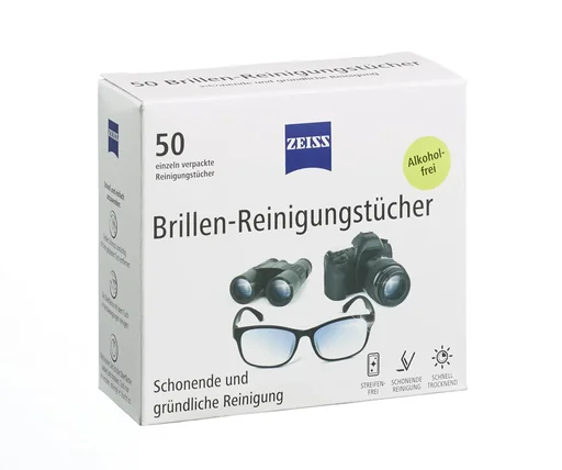 "Zeiss lens cleaning wipes, 50 pieces image"