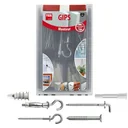 Cavity assortment for fitters plaster, 62 pieces