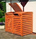 Garbage can box "Vario III" for 2 tons, natural