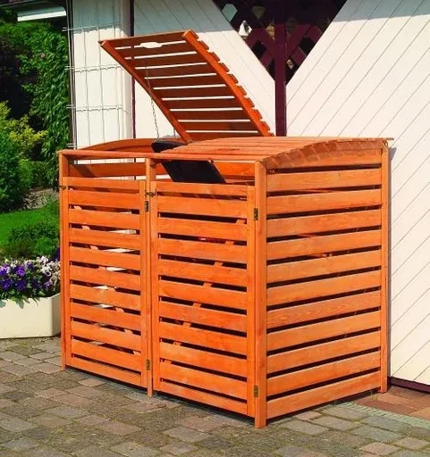 "Garbage can box "Vario III" for 2 tons, natural image"