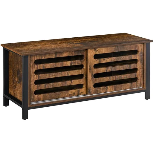 "TV cabinet TV cabinet TV table TV lowboard chest of drawers for TVs smaller than 50" with 2 doors shelf industrial design image"