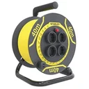 PVC cable reel - 40 m - 3G1.5 - 4 sockets