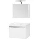 Bathroom furniture Stripe 60cm including lighting - White