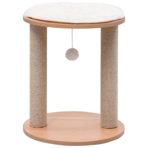 "Small cat scratching post with scratching mat image"