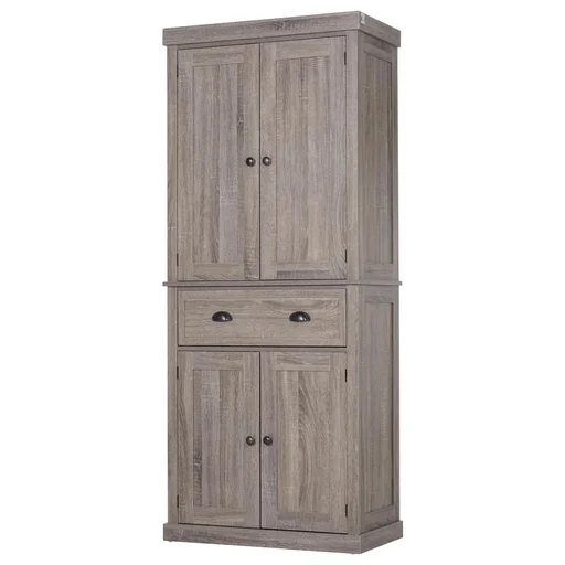 "Colonial cabinet with drawer brown image"