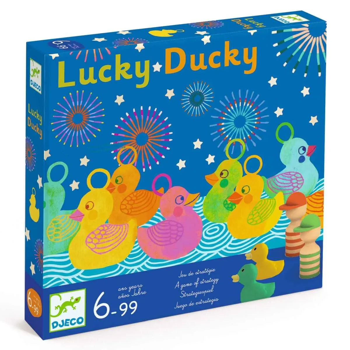 Djeco Bordspellen, strategiespel, coördinatiespel Lucky Ducky
