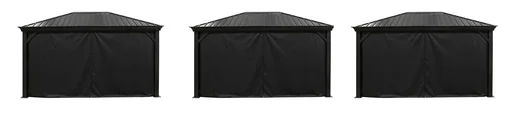 "Pavilion Accessory Curtain Set Marsala 10x14 Black image"