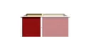 Modular raised bed extension kit, wall thickness 21 mm, red, 67 cm