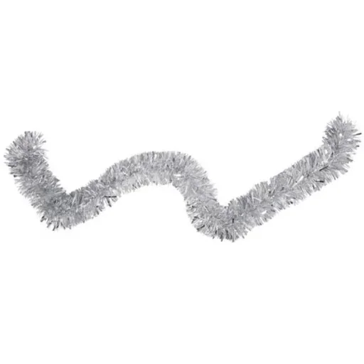 "Christmas garland - silver 2 meters - Ø15 cm image"