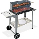 BBQ Grill - With wheels and worktop - 55x35cm