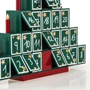 Advent calendar Christmas tree - made of wood