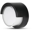 VT-831 LED wall light - 7W - 3000K - 400 lumens - Black - Round