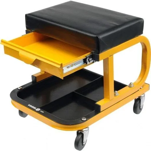"Workshop stool with drawer - max. 90 kg - 38 cm high image"