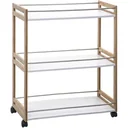 Bamboo kitchen trolley - 76 x 30 x 81cm