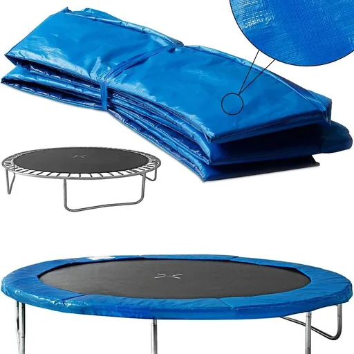 "Blue trampoline jumping mat Ø183cm image"