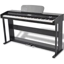 Digital piano with pedals 88 keys black