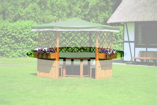 "Flower box for pavilion "Palma" and "Marburg" set of 5 image"