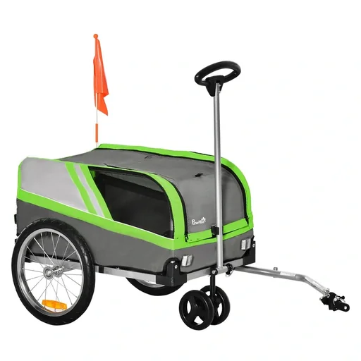 "Dog trailer, bicycle trailer 130 cm x 64 cm x 92 cm image"
