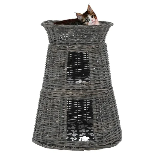 "3-piece cat basket with cushion image"