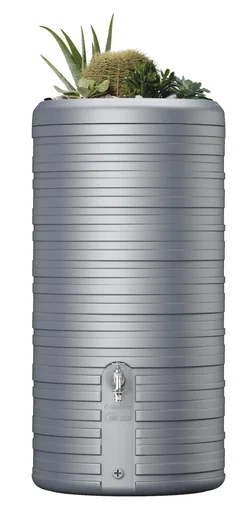 "Rain storage tank / rain barrel NORDIC 2in1 300 L, stone grey image"