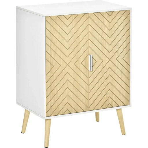 "Sideboard chest of drawers side cabinet with 2 shelves storage cabinet kitchen cabinet bedside table adjustable image"
