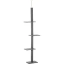 Scratching post cat tree climbing tree for cats height adjustable play tree gray 43x27x228-260 cm