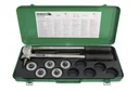 Pipe expander set including 5 expander heads