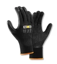 Polyester knitted gloves LATEX black/black size 10