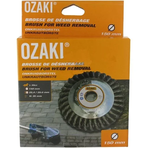 "Ozaki weed brush (150mm, H 65mm, bore 20/25.4mm) image"