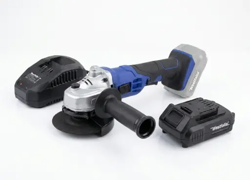"Acculozeslijpmachine 18 Volt Li-Ion complete set AWS18 (met 2.0 Ah accu + 2.4 A lader) image"